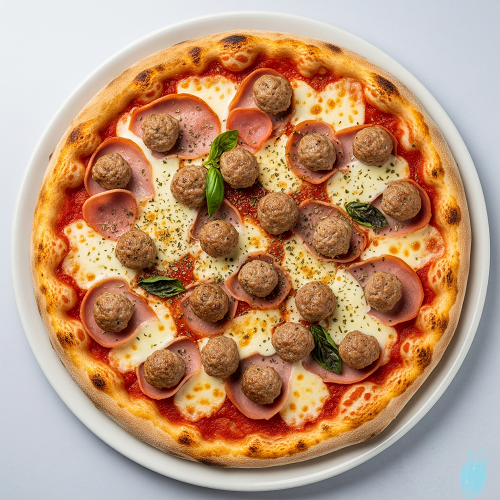 Meatball Pizza 