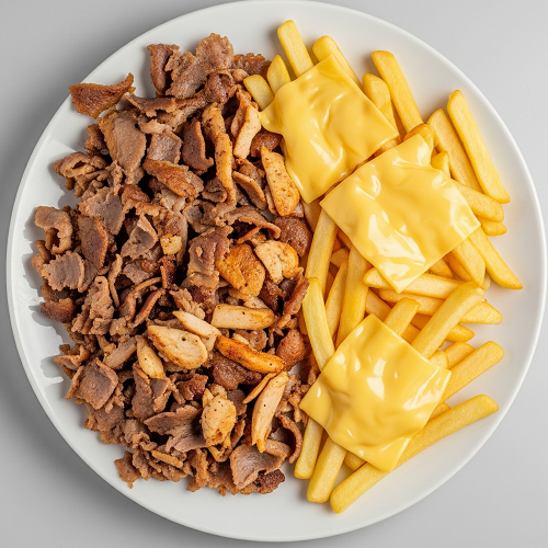 Chips, Cheese & Doner Meat 