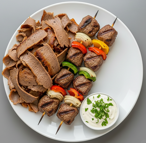 Doner Kebab & Lamb Shish Kebab 