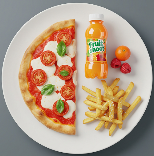Kids Margherita Pizza & Chips 